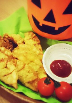 ハロウィンに☆かぼちゃサモサ-レシピのメイン写真