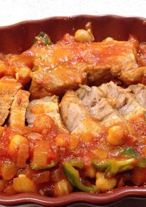 プロ直伝美味しい豚バラとお豆のトマト煮-レシピのメイン写真