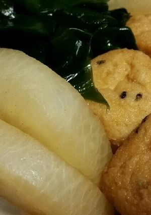 大根とがんもとワカメの甘煮-レシピのメイン写真