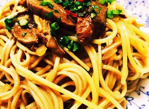 ドライポルチーニでじゅ〜しぃ☆蕎麦パスタ-レシピのメイン写真