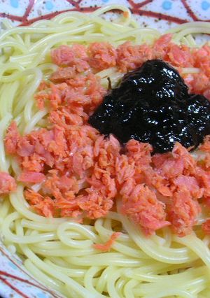 超手抜き！！のり鮭パスタ-レシピのメイン写真