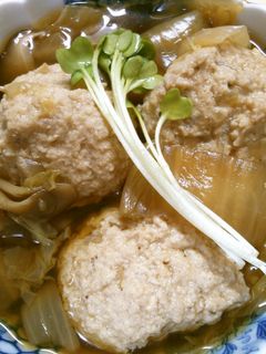 簡単! 白菜と お豆腐の団子の 和風煮♪-レシピのメイン写真