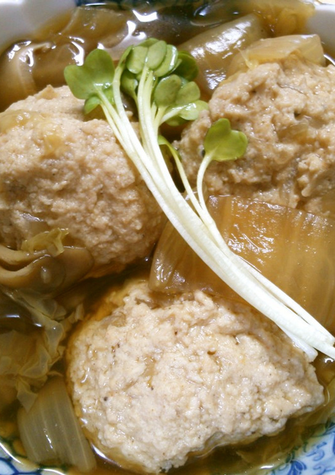 簡単！ 白菜と お豆腐の団子の 和風煮♪-レシピのメイン写真