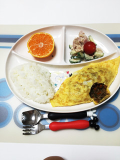 母直伝☆ご飯がススム!挽肉オムレツ☆-レシピのメイン写真