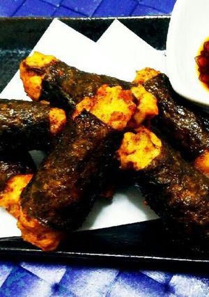 鶏むね肉と蓮根の磯辺揚げ-レシピのメイン写真