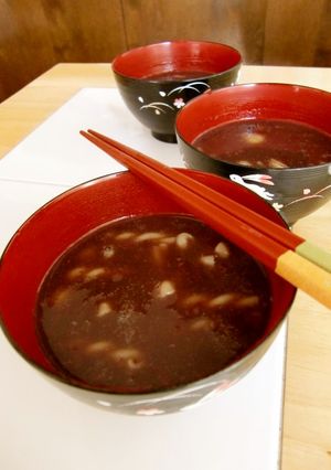 ワンポットパスタ★サラマカ入りぜんざい★-レシピのメイン写真