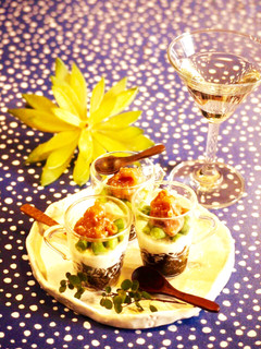 湯葉ともずくと枝豆のおもてなしミニパフェ-レシピのメイン写真