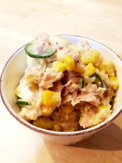 簡単!さつまいもりんごろごろサラダ-レシピのメイン写真