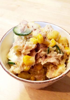 簡単！さつまいもりんごろごろサラダ-レシピのメイン写真