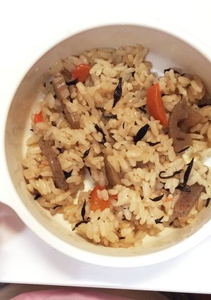 リメイクごはん(煮物→炊き込みごはん)-レシピのメイン写真