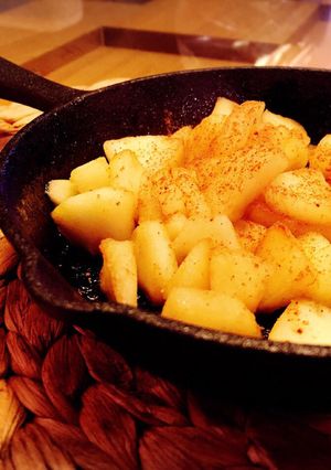 スキレットで！シナモンバター焼きリンゴ-レシピのメイン写真