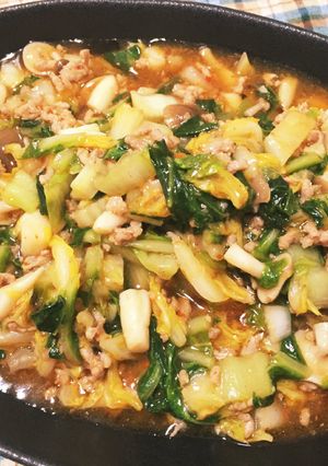麻婆白菜-レシピのメイン写真