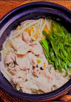 坦々風豚バラもやし鍋-レシピのメイン写真