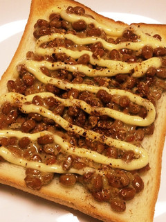 ねばねば納豆トースト♡-レシピのメイン写真