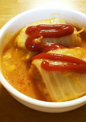 ロール白菜　ケチャップ煮-レシピのメイン写真