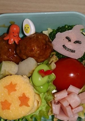 ドラゴンボール☆魔人ブウ☆キャラ弁 簡単-レシピのメイン写真