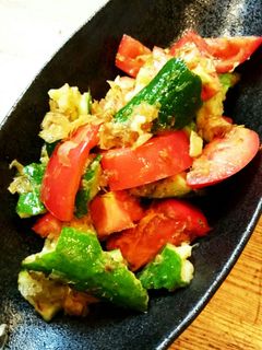キュウリとトマトのおかかサラダ-レシピのメイン写真