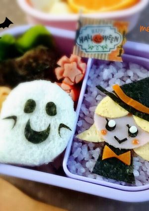 ハロウィン☆キャラ弁 魔女っ子-レシピのメイン写真