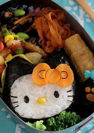 キャラ弁☆ハロウィンキティ-レシピのメイン写真