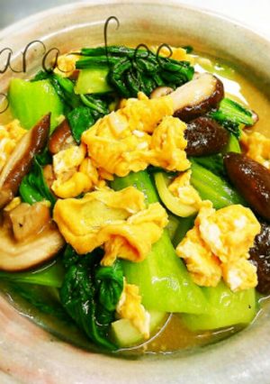 チンゲン菜とふんわり卵の中華旨あんかけ-レシピのメイン写真