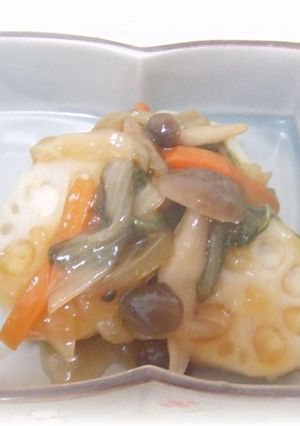 レンコン山芋 はさみあんかけ-レシピのメイン写真