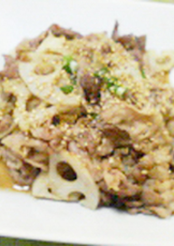 れんこんと豚肉のシャキッとしょうゆ炒め☆-レシピのメイン写真