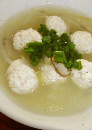 あっさり鶏団子の葛スープ-レシピのメイン写真