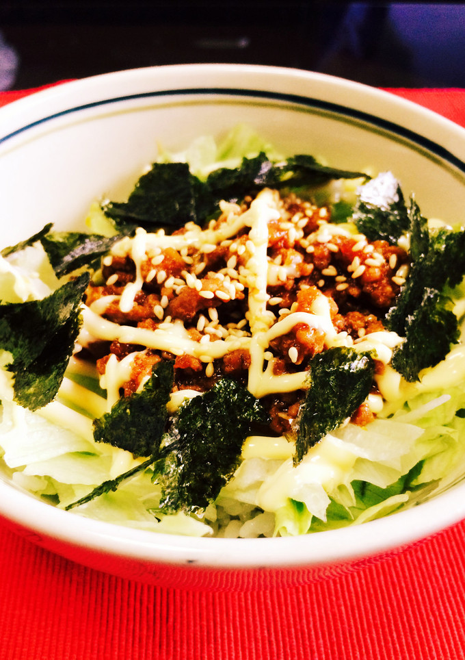 【簡単】挽肉の焼肉風丼【短時間】-レシピのメイン写真