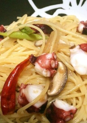 タコとアスパラの和風パスタ-レシピのメイン写真