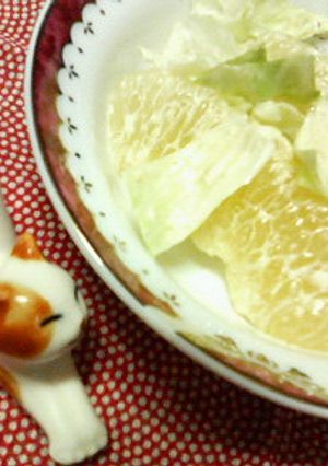 スパイシーマヨ味☆グレフル＆レタスサラダ-レシピのメイン写真