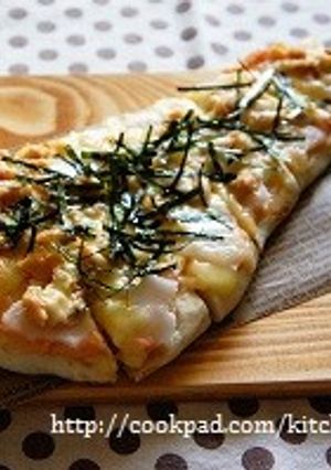 ナンちゃってピザ③もち明太ツナマヨ-レシピのメイン写真