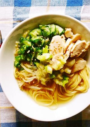 ★BRIしゃぶ鶏むねのスープパスタ★-レシピのメイン写真