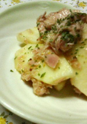 りんごとツナの☆粒マスタードレッシング-レシピのメイン写真