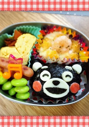 キャラ弁くまモン-レシピのメイン写真