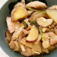 鶏肉とさつまいもの甘辛中華炒め♪