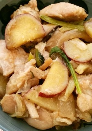 鶏肉とさつまいもの甘辛中華炒め♪-レシピのメイン写真
