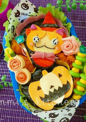 ニャン魔女のハロウィン☆キャラ弁-レシピのメイン写真