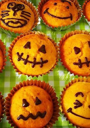ハロウィンに！かぼちゃマフィン！-レシピのメイン写真