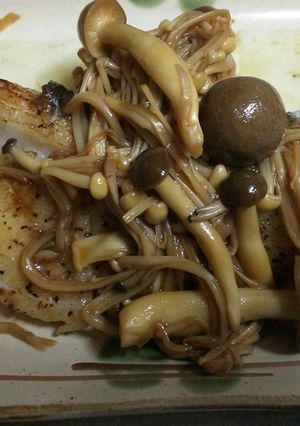 鱈ムニエル マッシュポテト キノコソース-レシピのメイン写真