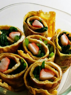 お弁当に 青菜の玉子巻-レシピのメイン写真