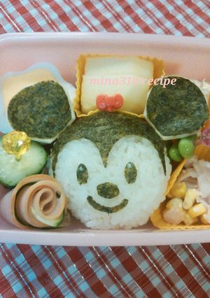 簡単♪ミニーちゃんおにぎり-レシピのメイン写真