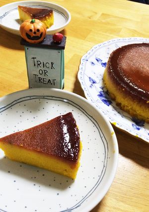 カフェ風☆ホールでかぼちゃプリン☆-レシピのメイン写真