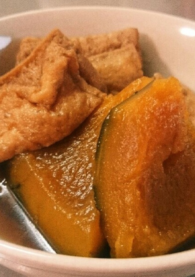 かぼちゃと厚揚げの煮物-レシピのメイン写真