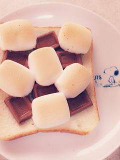 チョコとマシュマロのやみつきトースト-レシピのメイン写真