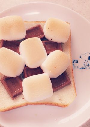 チョコとマシュマロのやみつきトースト-レシピのメイン写真