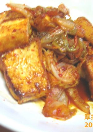 味付けは焼肉のたれだけ！厚揚げキムチ炒め-レシピのメイン写真