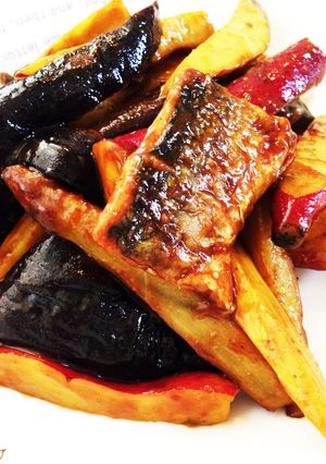 ご飯進む♡秋刀魚と薩摩芋の甘辛カレー炒め-レシピのメイン写真