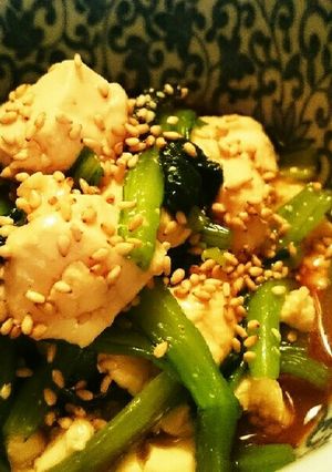 簡単に♪小松菜と豆腐のごまあえ♪-レシピのメイン写真