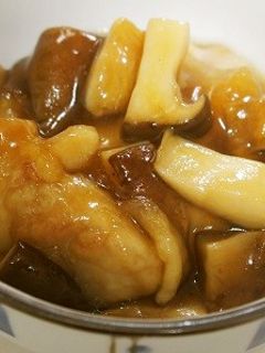 鶏とキノコの甘辛煮込み-レシピのメイン写真