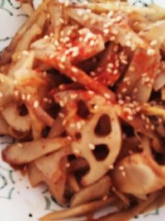厚め蓮根&ささがき牛蒡のキンピラ-レシピのメイン写真